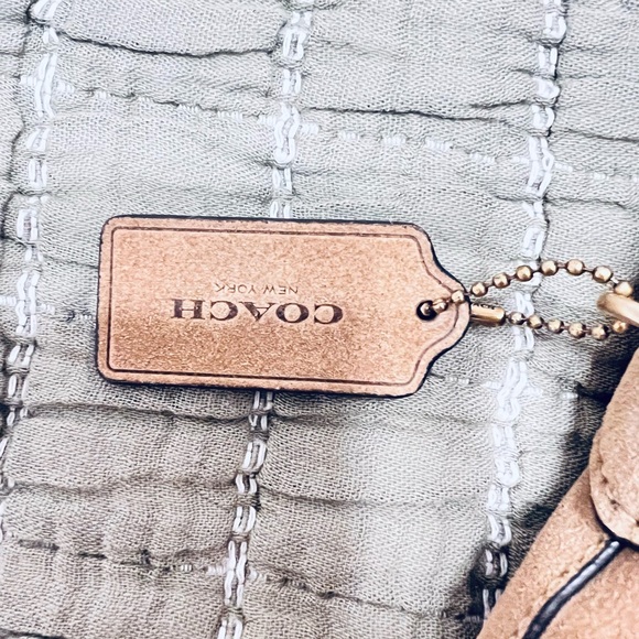 Coach Brooklyn 28 Tan Suede Hobo Bag - Picture 4 of 4